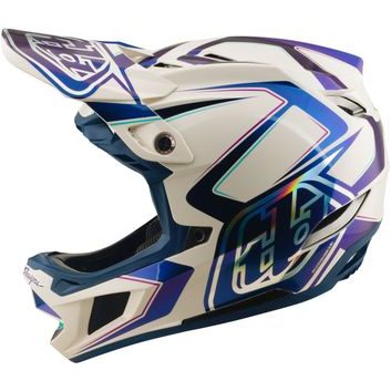 TROY LEE DESIGNS D4 COMPOSITE MIPS FLARED WHITE / INDIGO