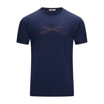 ACLIMA LightWool 140 Tee Oars M's Navy Blazer