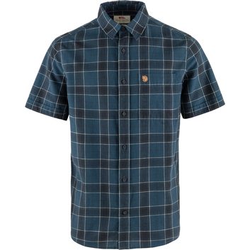 FJÄLLRÄVEN Övik Travel Shirt SS M Indigo Blue-Dark Navy
