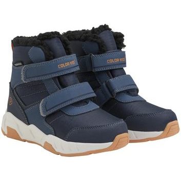 COLOR KIDS Boots W. Velcro, WP-Vintage Indigo
