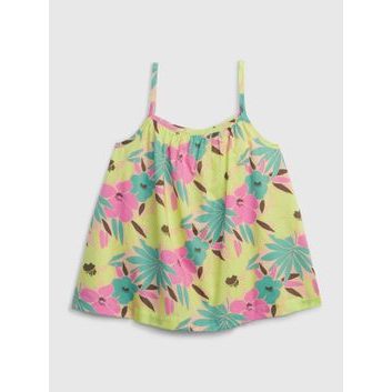 GAP 861627-01 Dětský květovaný top na ramínka Barevná