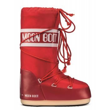 MOON BOOT ICON NYLON, red