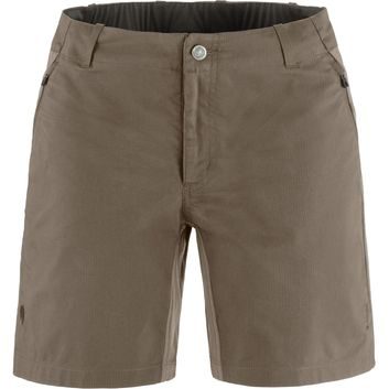 FJÄLLRÄVEN Hoja Hybrid Shorts W Suede Brown