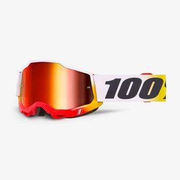 100% ACCURI 2 Goggle Torken - Red Mirror Lens