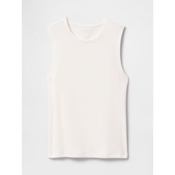 GAP Žebrovaný top Bílá