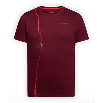 LA SPORTIVA Route T-Shirt M Redwood/Mountain Red