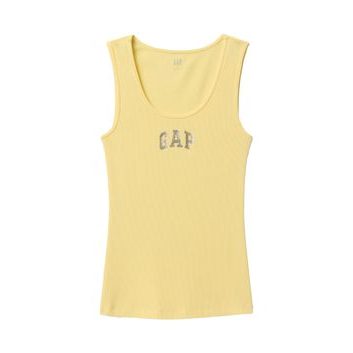 GAP Žebrované tílko s logem Žlutá