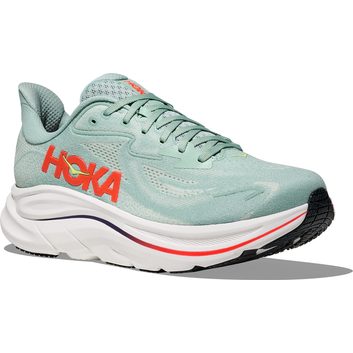 HOKA CLIFTON 10 M SAGE / NEON FLAME