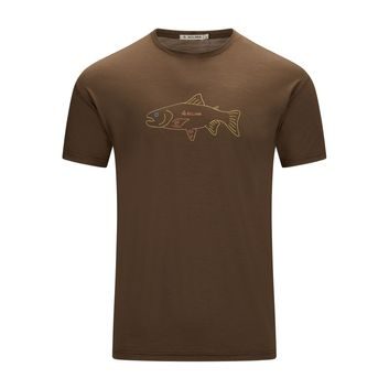 ACLIMA LightWool 140 Tee Salmon M's Dark Earth