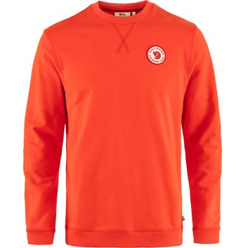 FJÄLLRÄVEN 1960 Logo Badge Sweater M Flame Orange