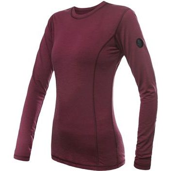 SENSOR MERINO AIR dámské triko dl.rukáv port red