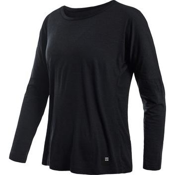 SENSOR MERINO AIR traveller dámské triko dl.rukáv černá