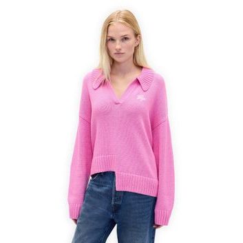 GAP 843750-01 Asymetrický svetr s příměsí vlny Růžová