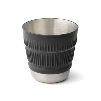 SEA TO SUMMIT Detour Stainless Steel Collapsible Mug, Beluga Black