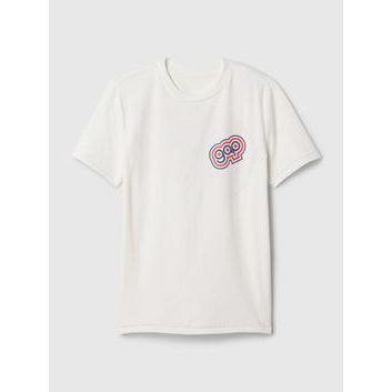 GAP 432504-00 Dětské tričko s logem Bílá