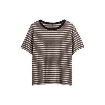 GAP Lněné crop tričko Barevná