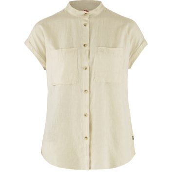 FJÄLLRÄVEN Övik Hemp Shirt SS W, Chalk White