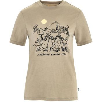 FJÄLLRÄVEN Hoja Lugnt Wool T-shirt W Fossil