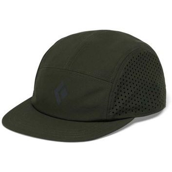 BLACK DIAMOND 5-PANEL SYNTHETIC CAP Dark Moss-Anthracite Icon Logo