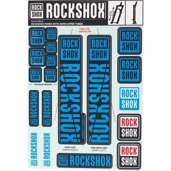 ROCK SHOX DECAL KIT 35MM WATER BLU