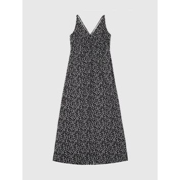 GAP Midi šaty na ramínka Černá