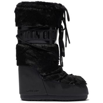 MOON BOOT ICON FAUX FUR BLACK