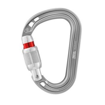PETZL ROCHA SCREW LOCK LIGHT GRAY šedá