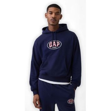 GAP 887935-01 Oversize mikina s logem VintageSoft Tmavě modrá