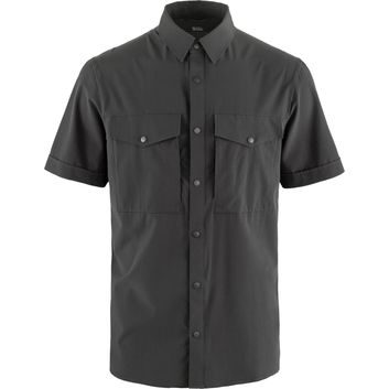 FJÄLLRÄVEN Abisko Trekking Shirt SS M Dark Grey