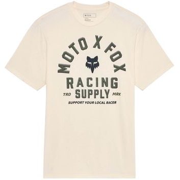 FOX Local Racer Ss Prem Tee Off White