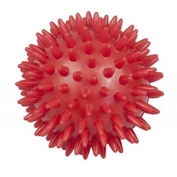 YATE Míček masážní ježek Igel Ball s bodlinkami 7.8 cm červený