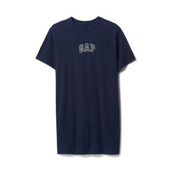 GAP Šaty s logem Tmavě modrá