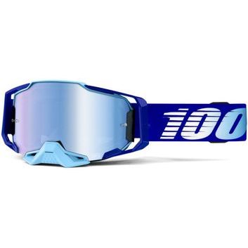 100% ARMEGA Goggle - Royal - Mirror Blue Lens
