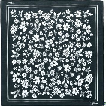 FJÄLLRÄVEN Fjällblomster Bandana Dark Navy