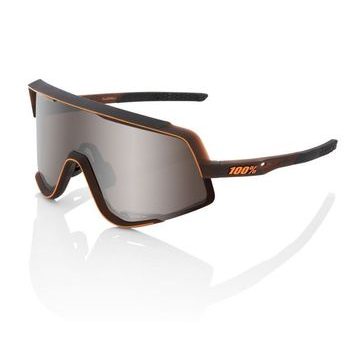 100% Glendale - Matte Translucent Brown Fade - HiPER Silver Mirror Lens