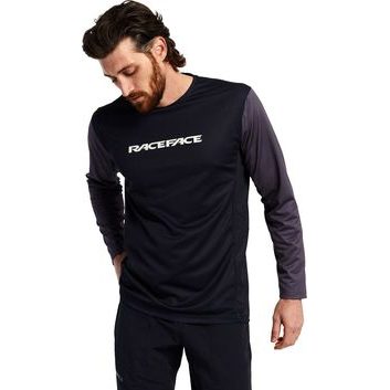 RACE FACE INDY dres dl.rukáv charcoal