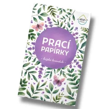 ECOHAUS Prací papírky EcoHaus 5 praní božská levandule