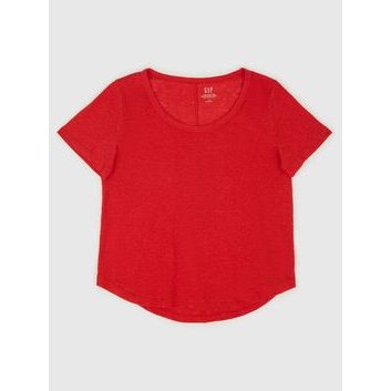 GAP 770012-02 Lněné tričko Červená