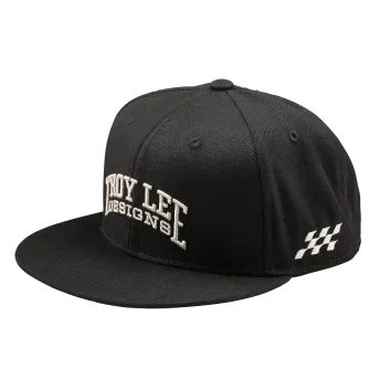 TROY LEE DESIGNS FLAT BILL SNAPBACK SCHOLAR BLACK