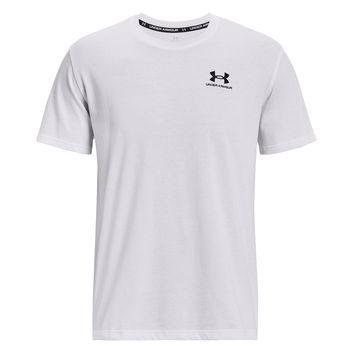 UNDER ARMOUR UA LOGO EMB HEAVYWEIGHT SS, White
