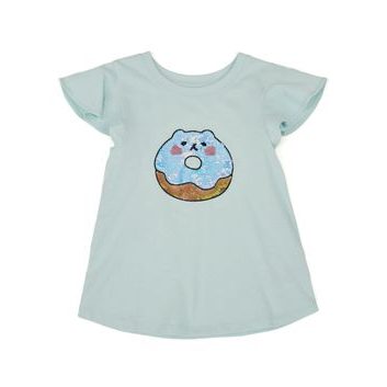 GAP Dětské tričko s flitry Modrá