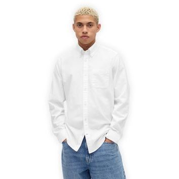 GAP 787781-02 Košile Oxford s logem Bílá