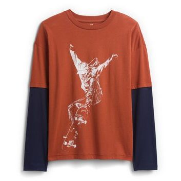 GAP 796856-00 Dětské tričko Hnědá