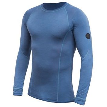 SENSOR MERINO AIR pánské triko dl.rukáv riviera blue