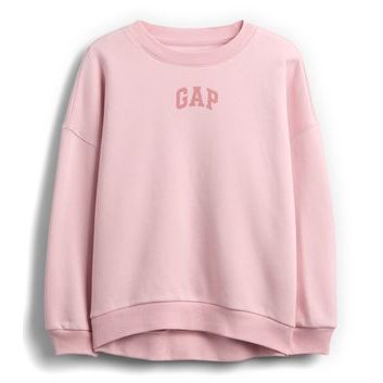 GAP 847142-01 Dětská oversize mikina Logo VintageSoft Růžová