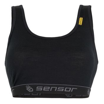 SENSOR MERINO ACTIVE dámská podprsenka, černá