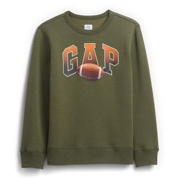 GAP 795118-02 Dětská mikina s logem Zelená