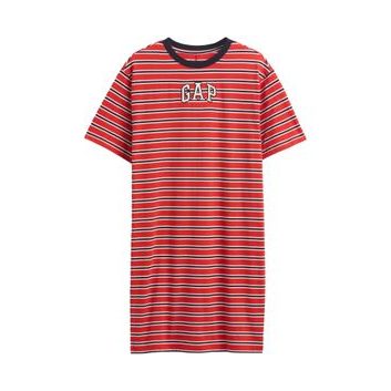GAP Šaty s logem Americana Červená