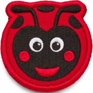 AFFENZAHN Velcro badge Ladybird - black