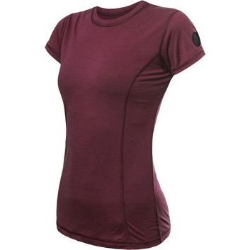SENSOR MERINO AIR dámské triko kr.rukáv port red